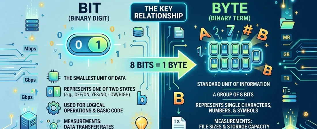 Bit or Byte: What’s the Difference in Computing?