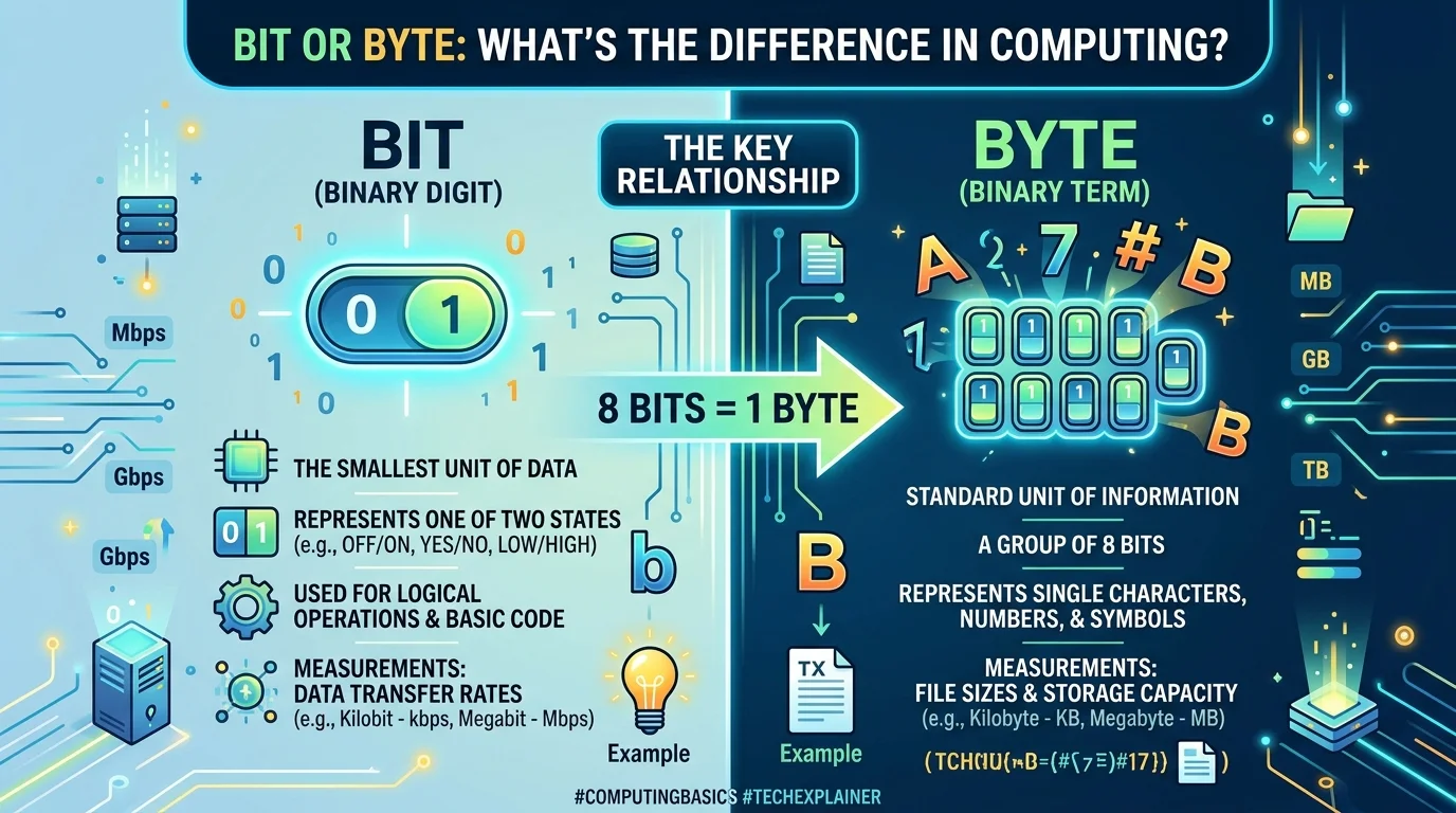 Bit or Byte: What’s the Difference in Computing?
