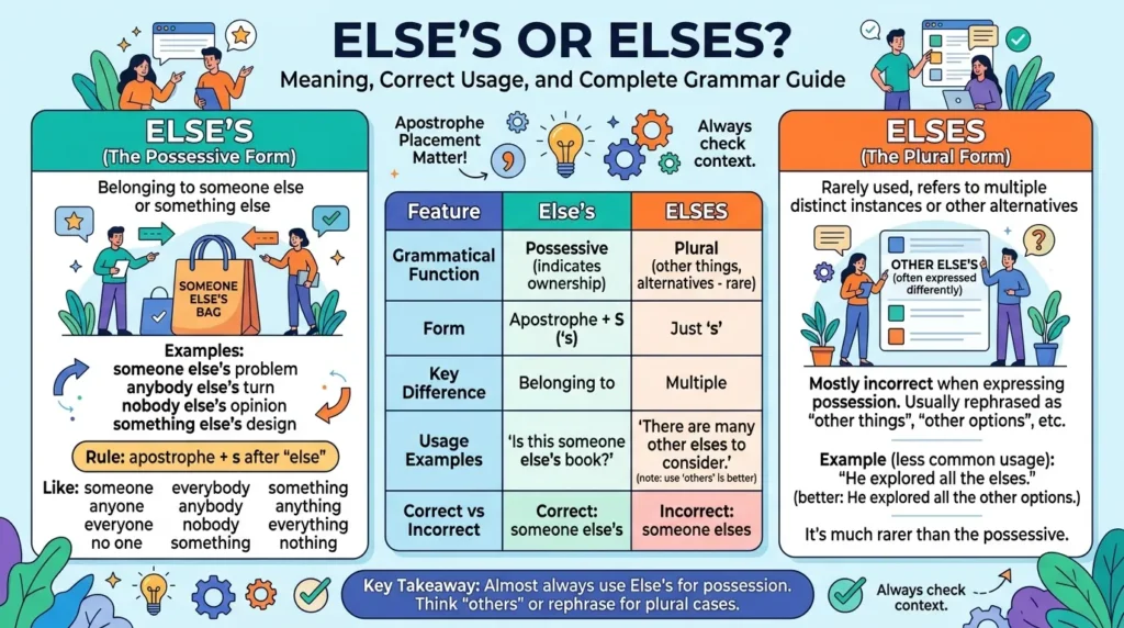Else’s or Elses