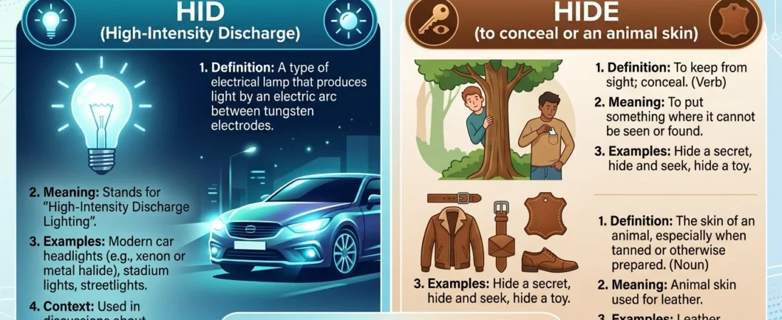 HID or Hide: Which Spelling and Meaning Should You Use?