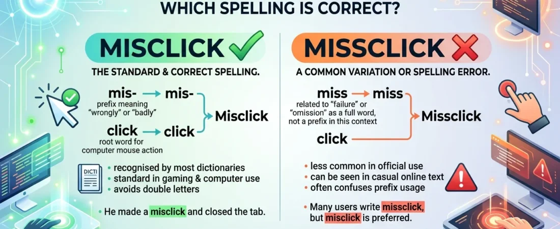 Misclick or Missclick: Which Spelling Is Correct?