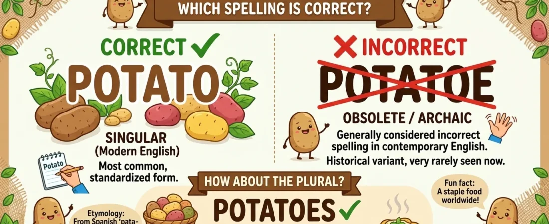 Potatoe or Potato: Which Spelling Is Correct?