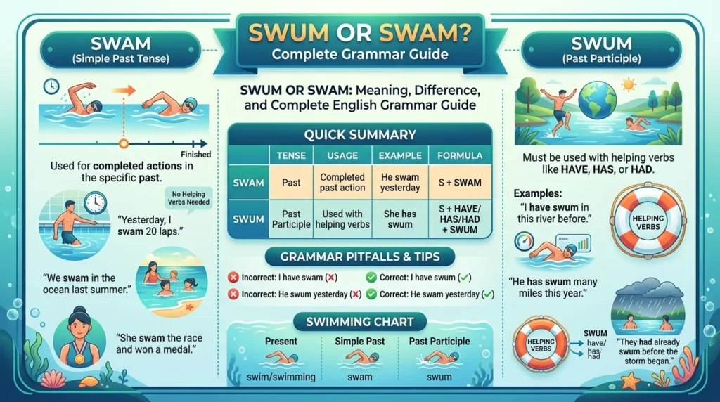 Swum or Swam