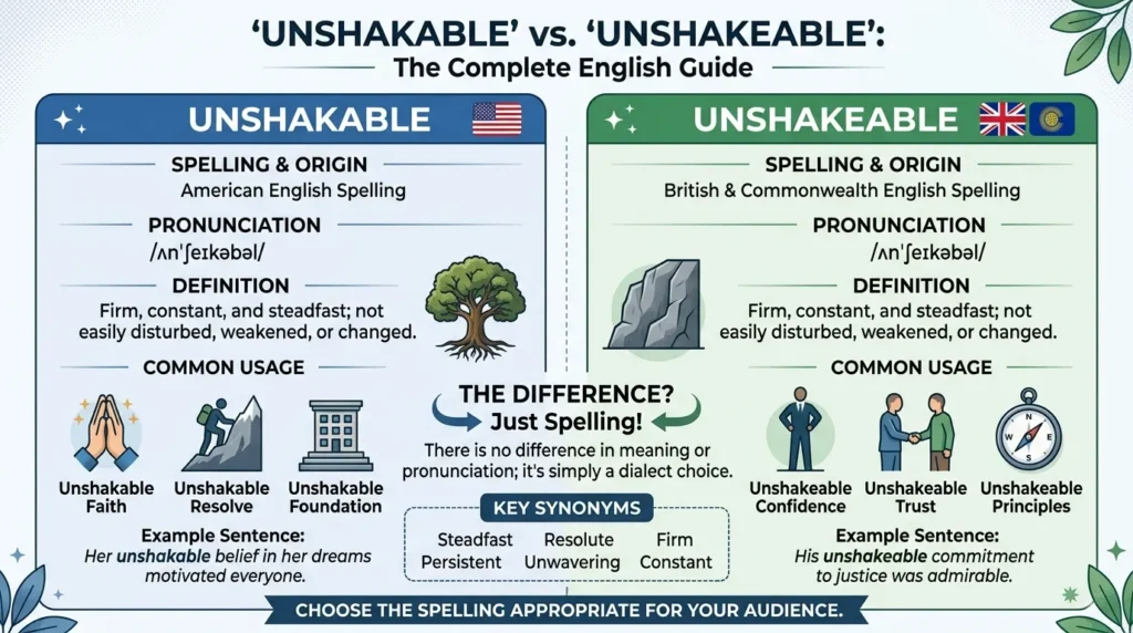 Unshakable or Unshakeable