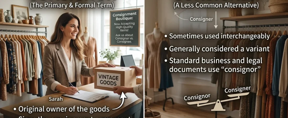 Consigner or Consignor: Which Term Is Correct and When Should You Use It?