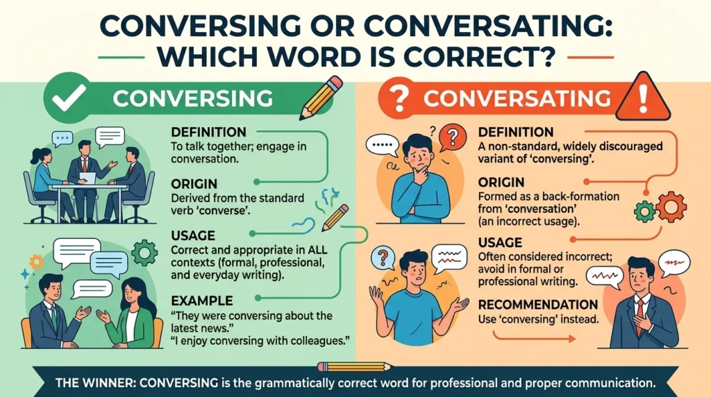 conversing or conversating