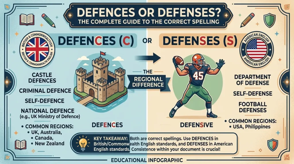 defences or defenses