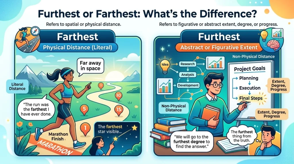 furthest or farthest