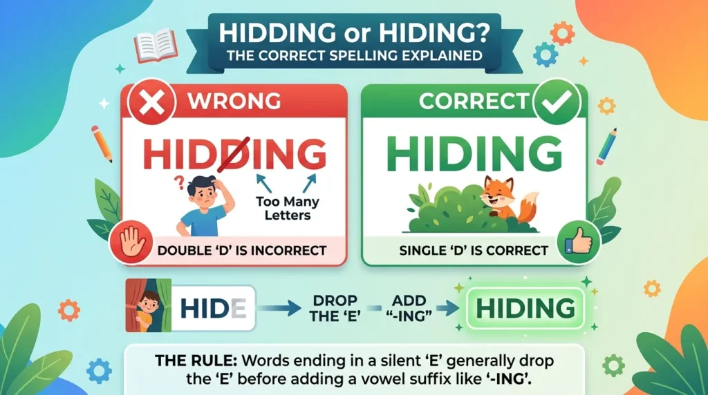 hidding or hiding
