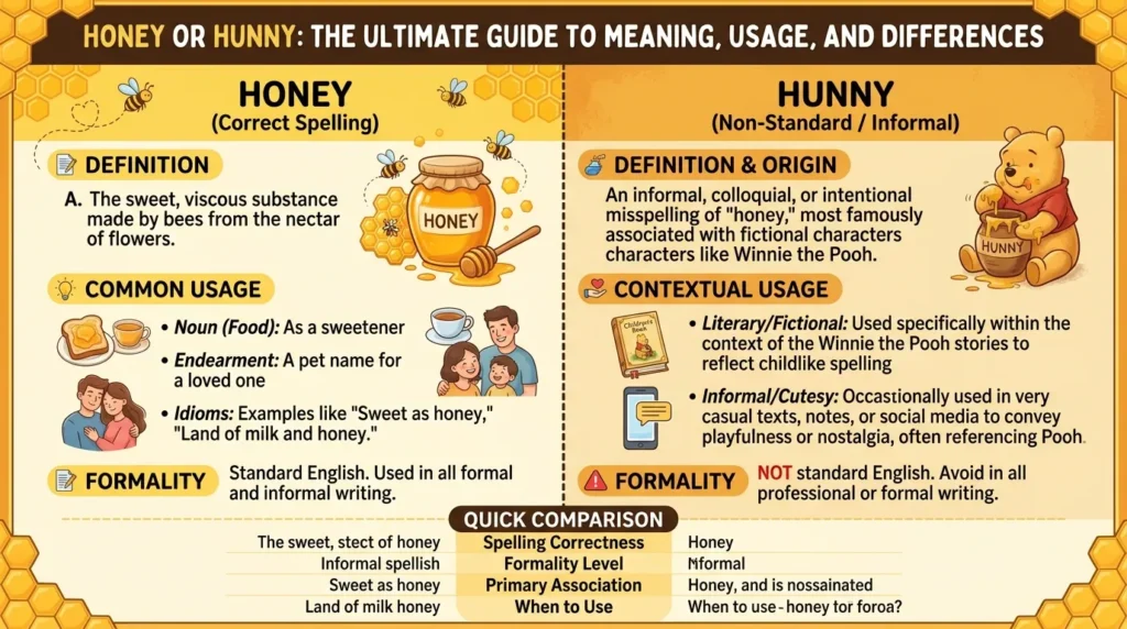 honey or hunny