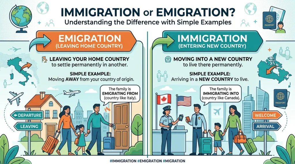 immigration or emigration