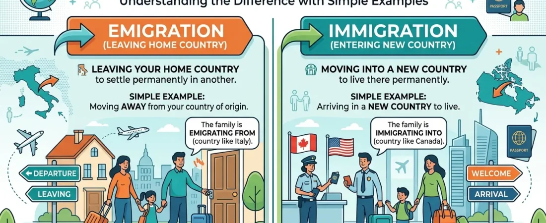 Immigration or Emigration? Understanding the Difference with Simple Examples