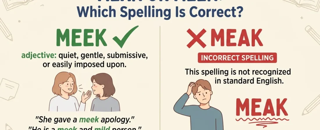 Meak or Meek: Which Spelling Is Correct?