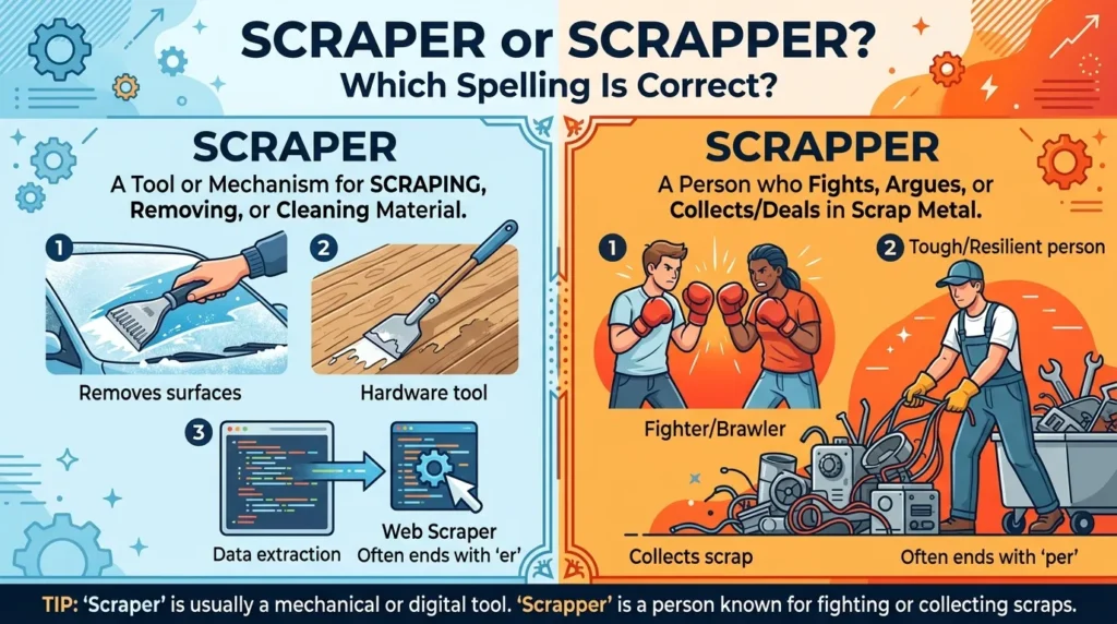 scrapper or scraper