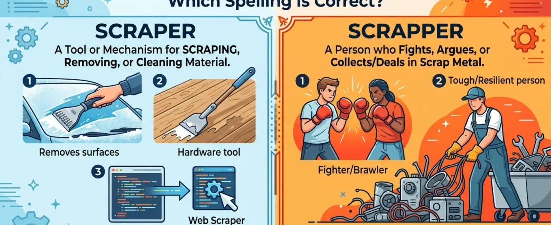 Scrapper or Scraper? Which Spelling Is Correct and When Should You Use It?