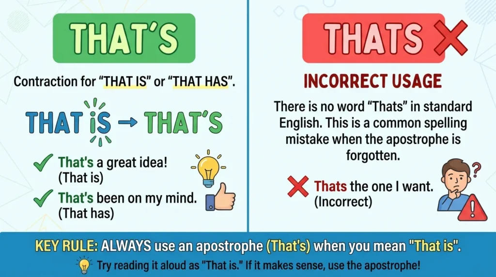 thats or that's