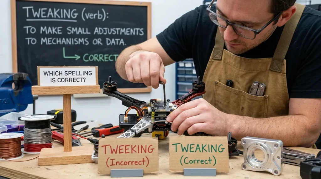 tweeking or tweaking