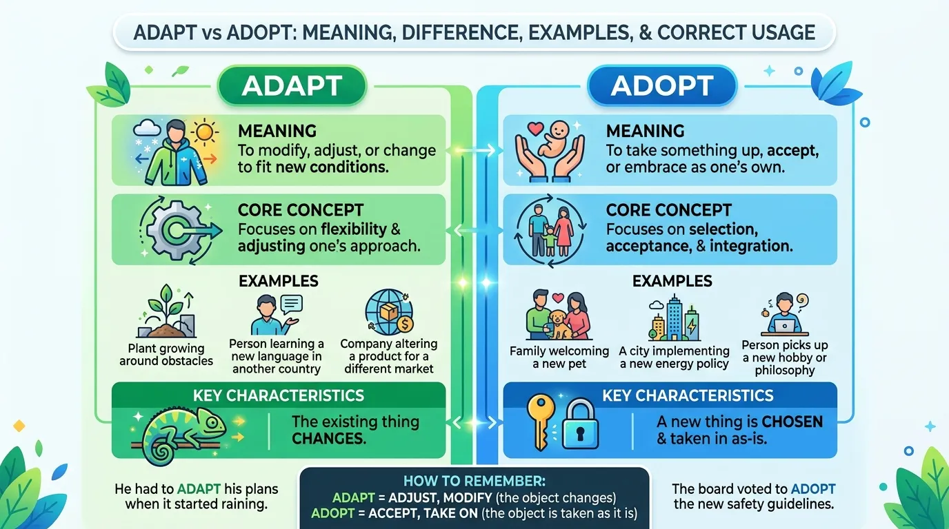 adapt vs adopt
