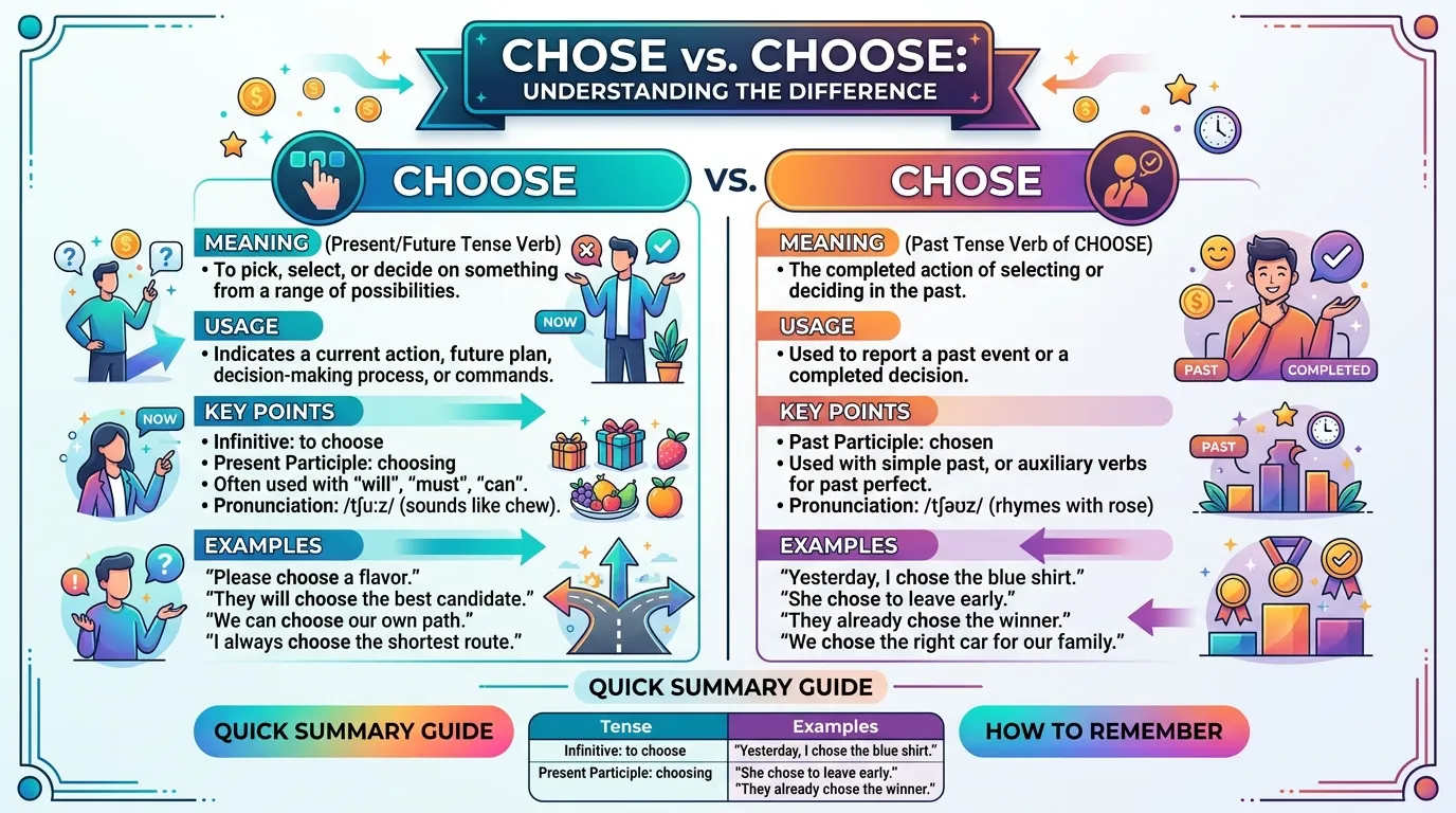 chose vs choose
