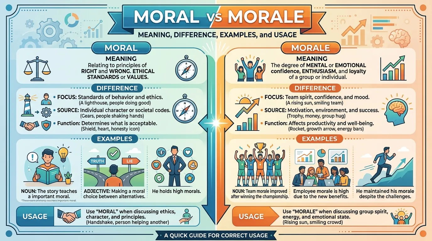 moral vs morale